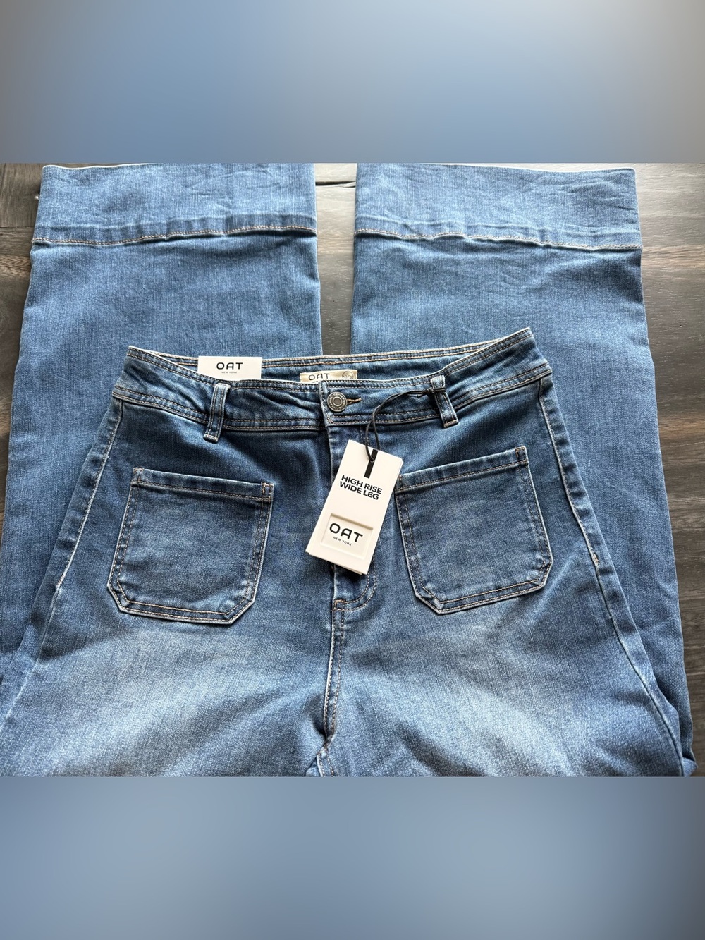 NWT OAT New York 10/30 High Rise Wide Leg - Picture 2 of 6